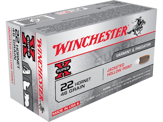 Winchester Super X 22 Hornet Ammo 46 Grain Jacketed Hollow Point 200 rounds - Best Price Winchester Super X 22 Hornet Ammo 46 Grain Jacketed Hollow Point 200 rounds - Best Price - Ammunition - Polymer80 Depot